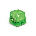 Clear MiniGlow Ice Cube w/ Green LED